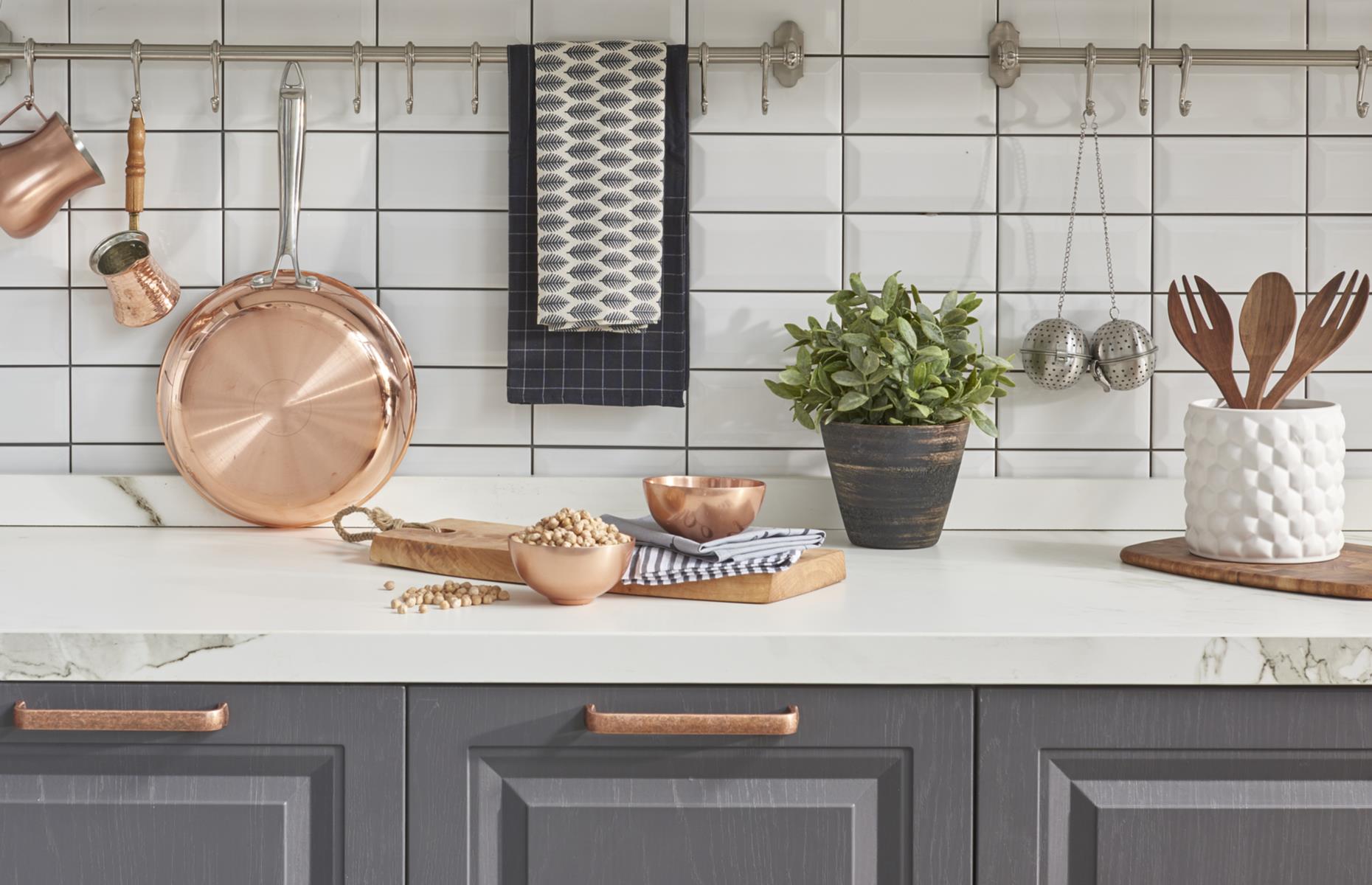 Gold and copper accessories
